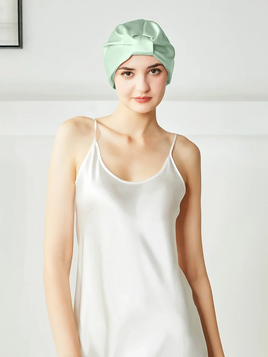 Bonnet de nuit en soie – Image 6