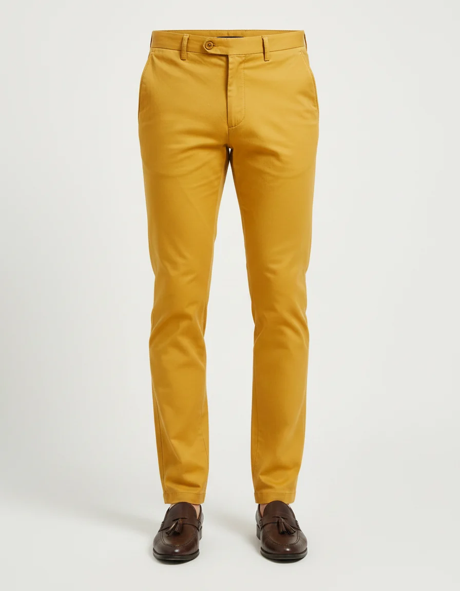 Pantalon Chino Moutarde Homme – Image 4