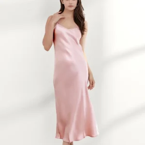 Chemise de Nuit Longue Dos Échancré Soie 19 Momme