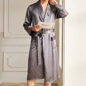 Peignoir Homme Long Soie 19 Momme Luxe