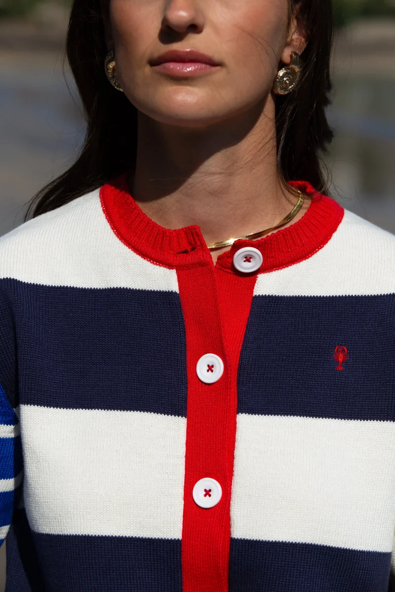 Gilet Rayé Boutonné « Lola » – Image 5