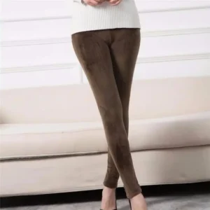 Legging Velours Camel