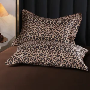 Lot de 2 Taies d’Oreiller Soie & Coton – Confort, Douceur et Soin Peau & Cheveux 48X74 cm