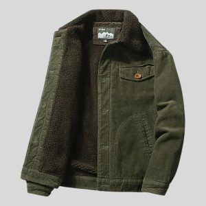 Veste Homme Velours Vert
