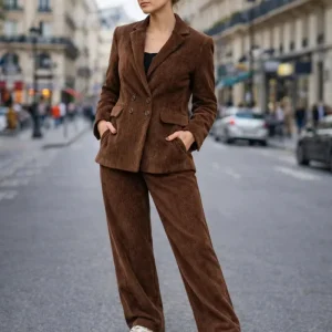 Blazer LINO Chocolat - Velours