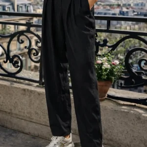Pantalon FELIX Noir - Soie