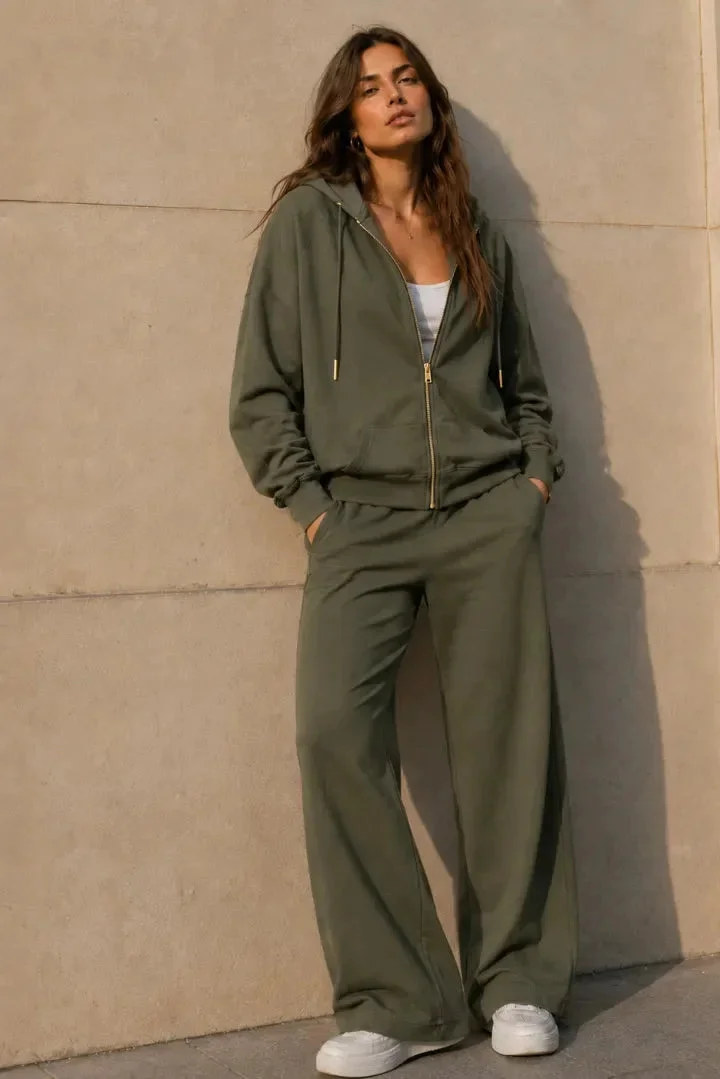 Pantalon Loungewear NOLA Kaki - Coton – Image 3