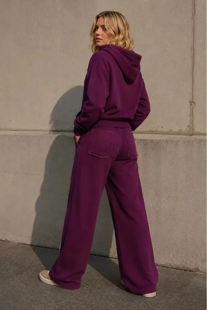 Pantalon Loungewear NOLA Prune - Coton – Image 2