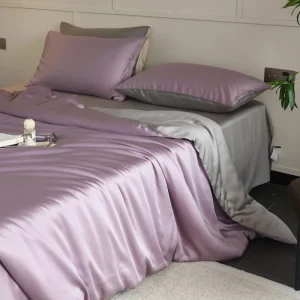 Parure de lit en soie 140x200 3pcs